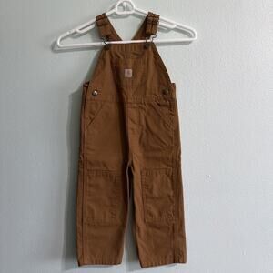 Carhartt Kids Brown Overalls knee Size 2T NWOT